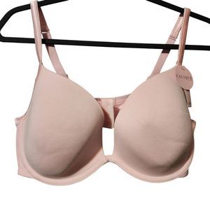Cacique Removable Pads T-shirt Bra Size 42C Beige Underwire Pink NEW
